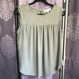 Green Ann Taylor LOFT Blouse